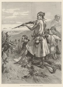 Riff Tribesmen trakasserer de spanske troppene ved Melilla